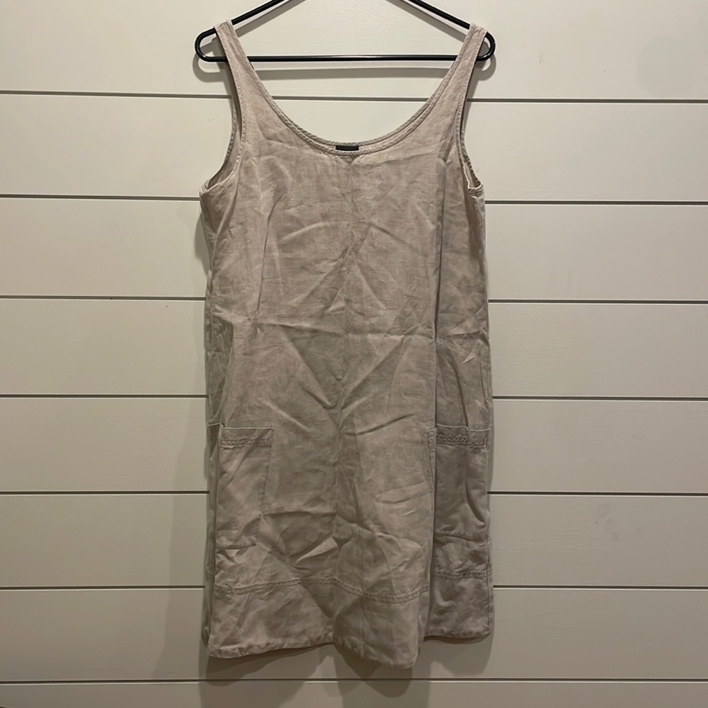 Eileen Fisher Cream Sleeveless Dress
